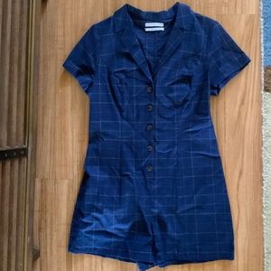 Navy Pinstripe Jumper